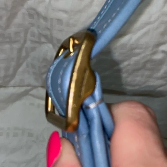 HTF color Like new Coach Ergo Blue Leather Shoulder Bag